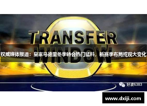 权威媒体报道：皇家马德里冬季转会热门猛料，新赛季布局或现大变化